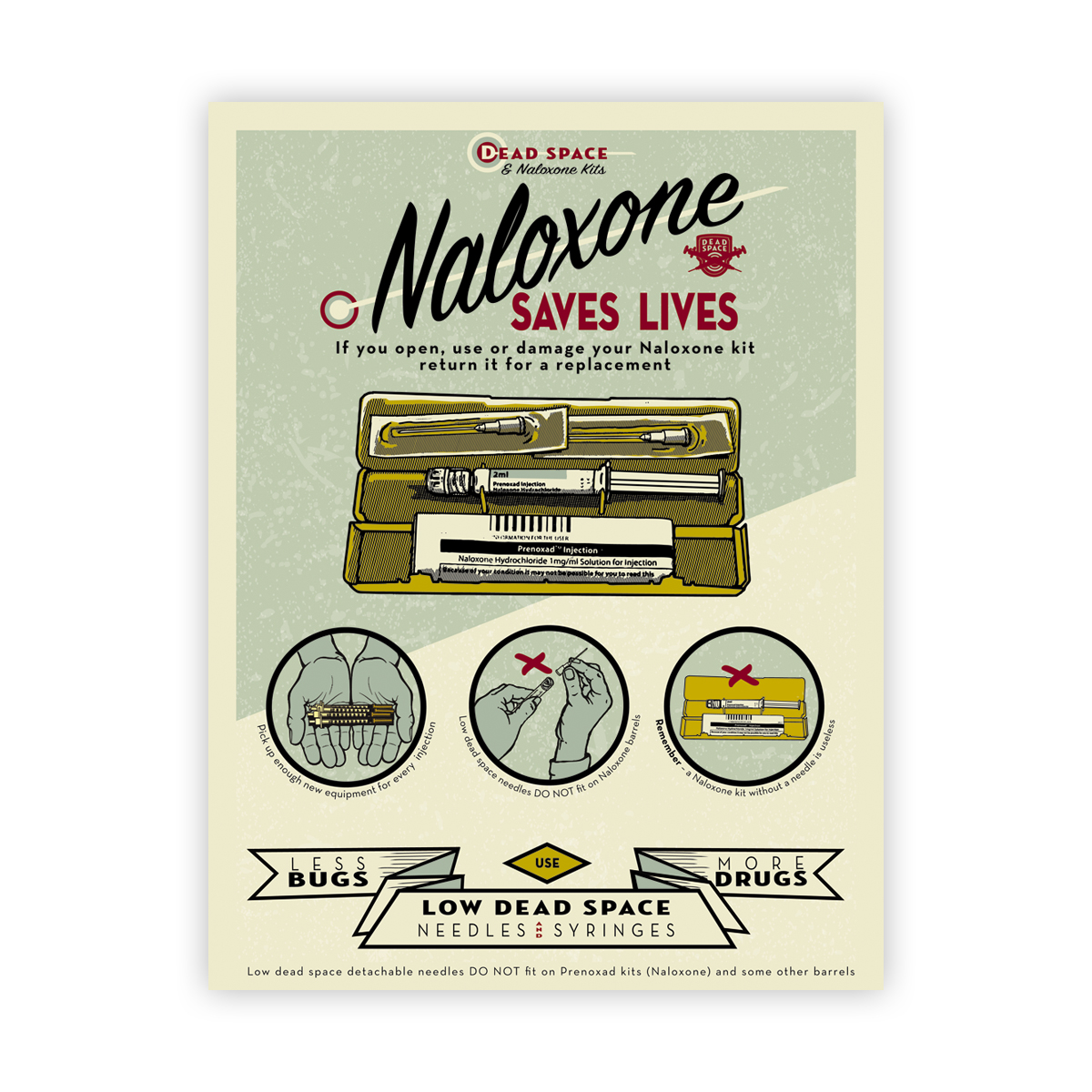 Naloxone saves lives poster