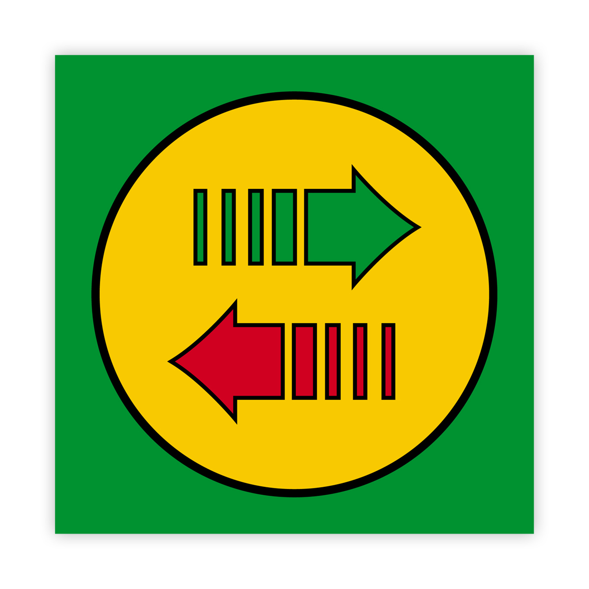 National needle exchange symbol: sticker