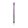 TDC 1ml luer slip syringe (purple)
