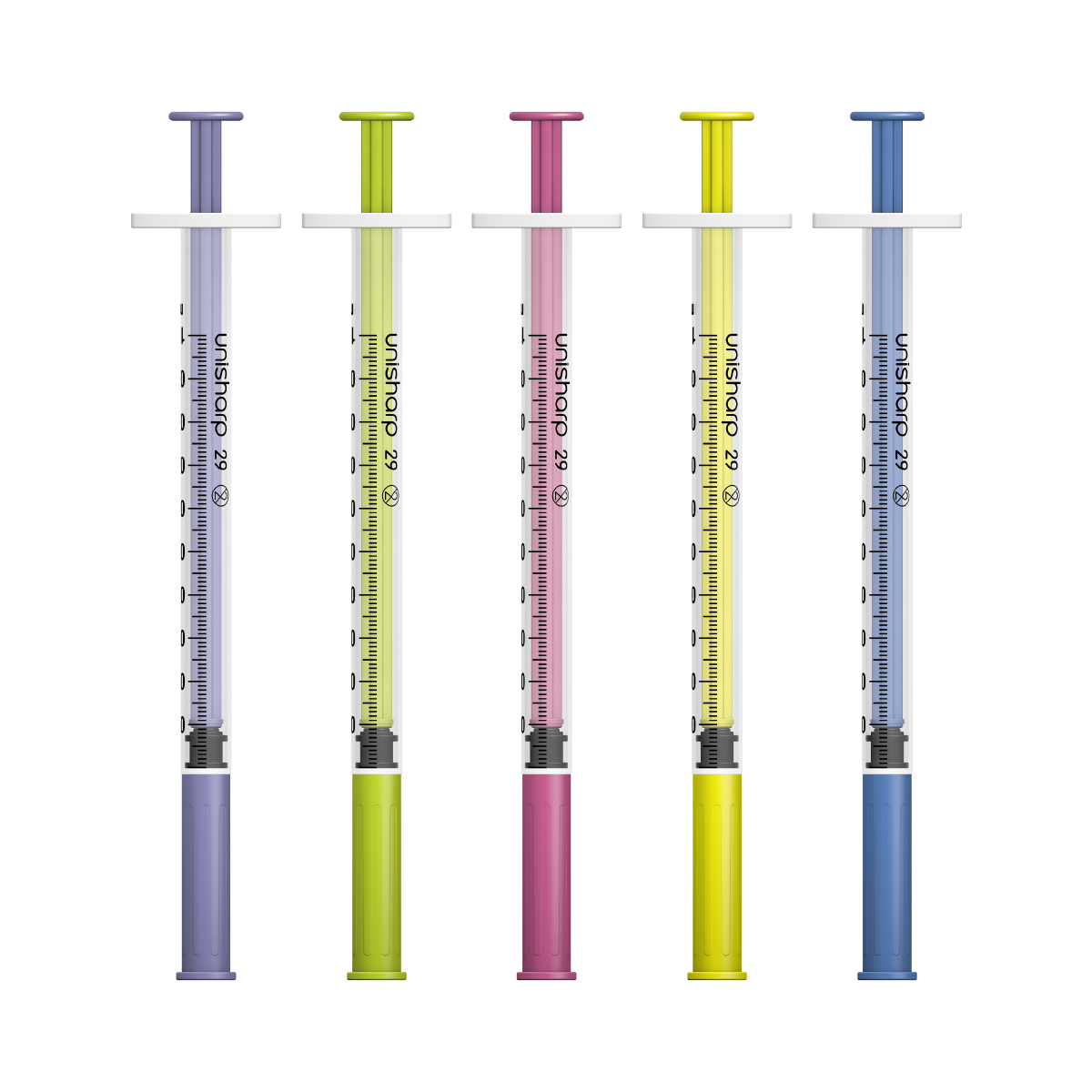Unisharp 1ml 29G Fixed Needle Syringe (Australia)