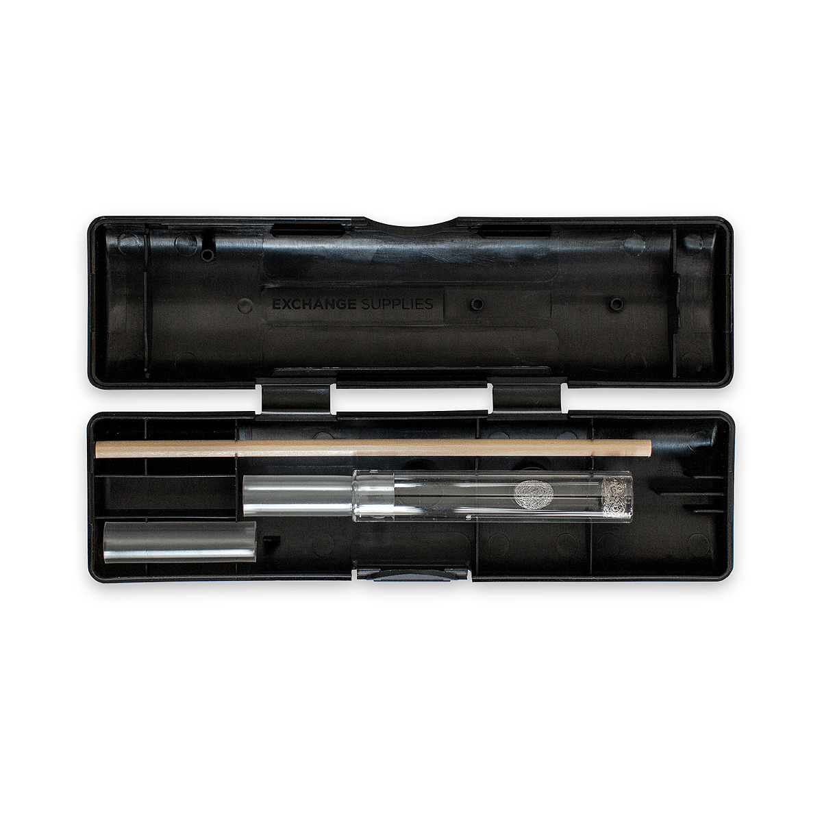 Terpan Short Pipe Kit: 1 Short Straight Pipe, 2 Gauzes, 2 Mouth Pieces, in a Plastic Case