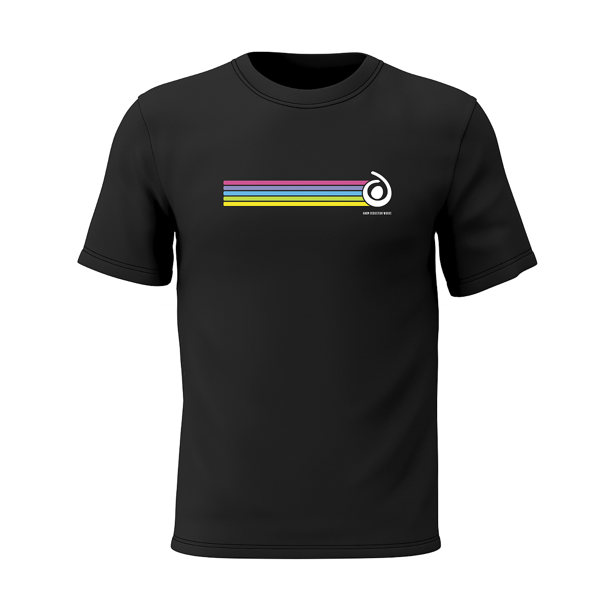 Harm Reduction Works Rainbow T-Shirt (M) Out of Stock