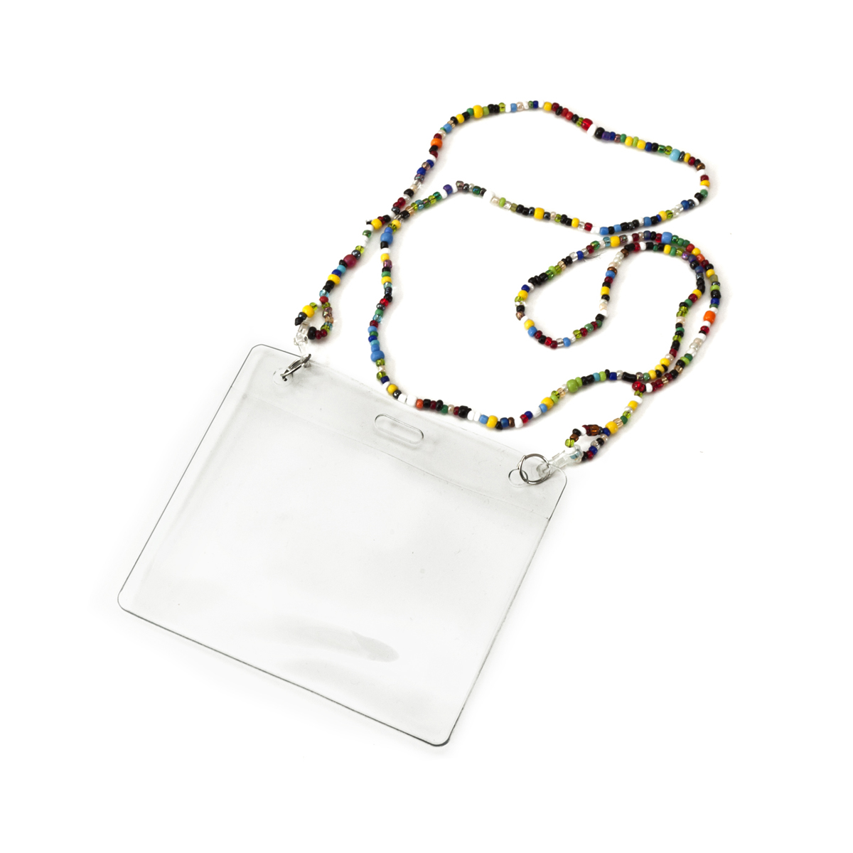 Kidz Positive Bead necklace badge holder