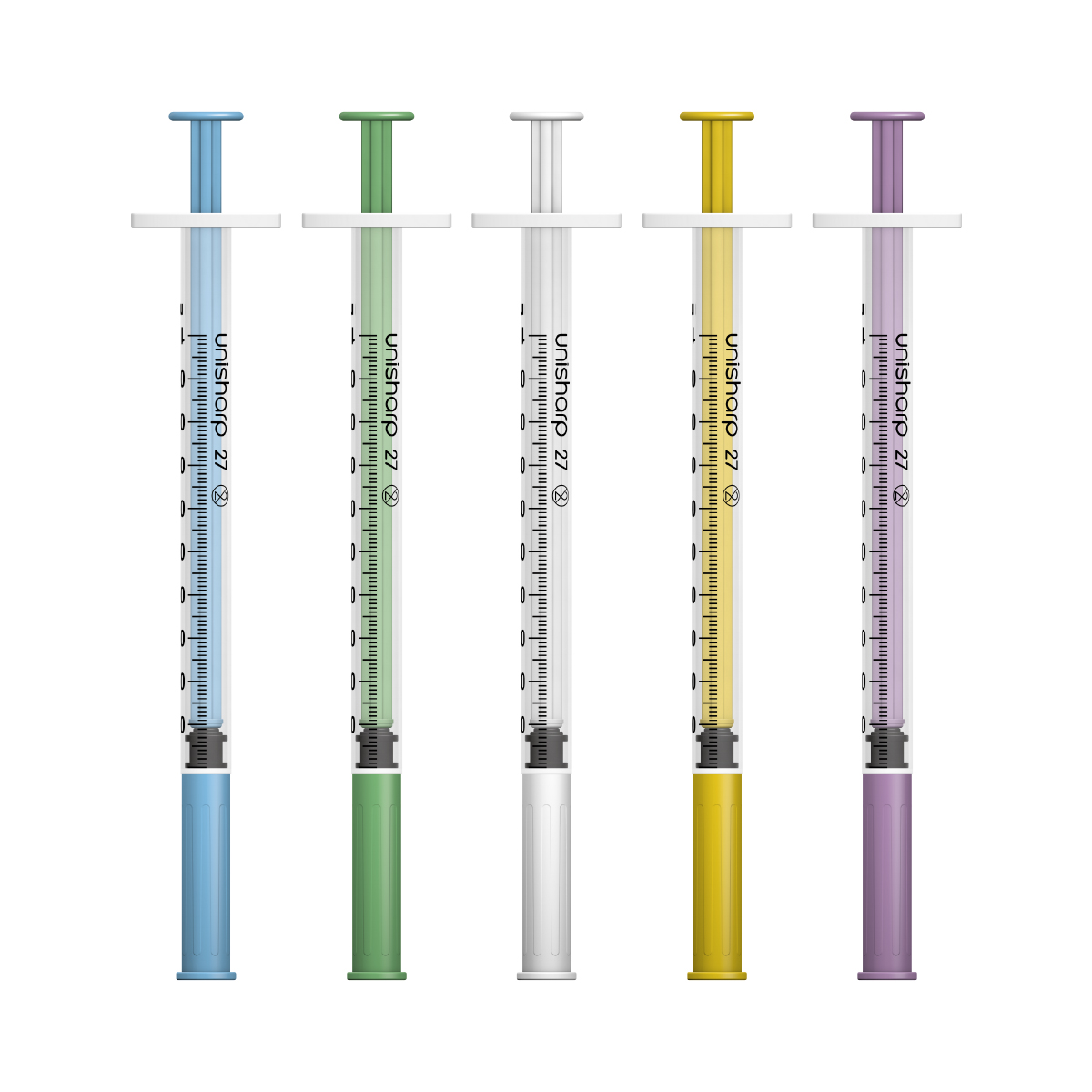 Unisharp 1ml 27G fixed needle syringe (Australia)