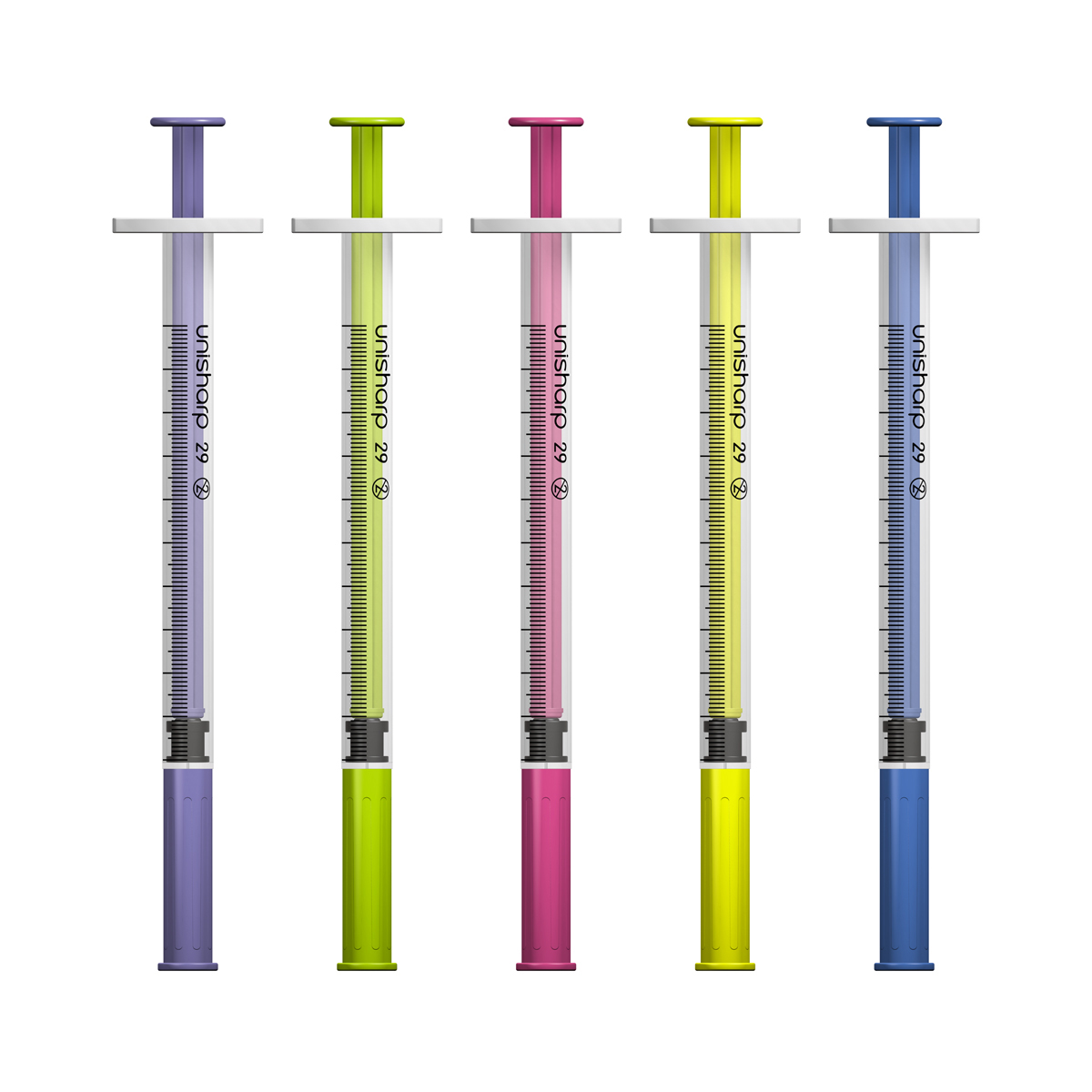 Unisharp 1ml 29G Fixed Needle Syringe (Australia)